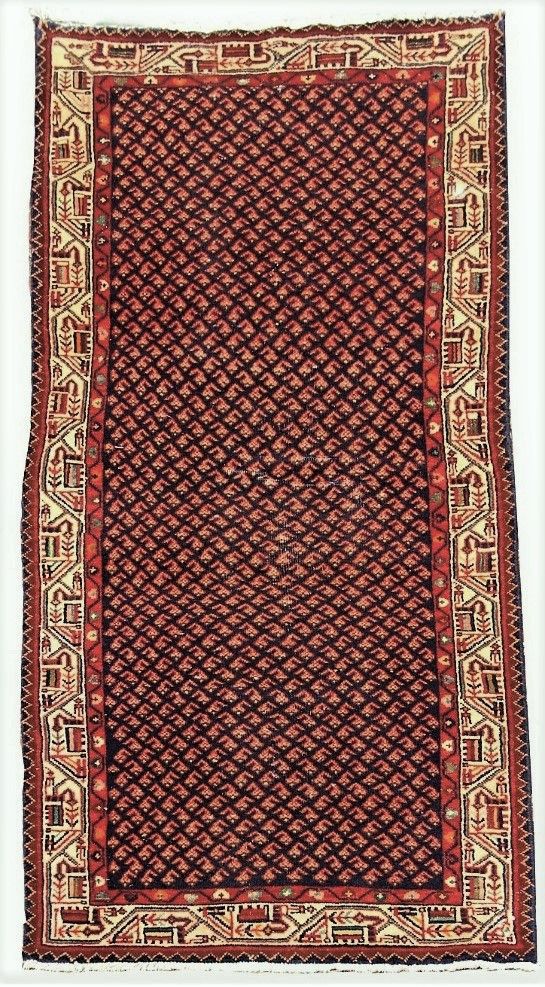 Null Mir corridor carpet (Persia) center of Iran, cotton weft and warp, wool vel&hellip;