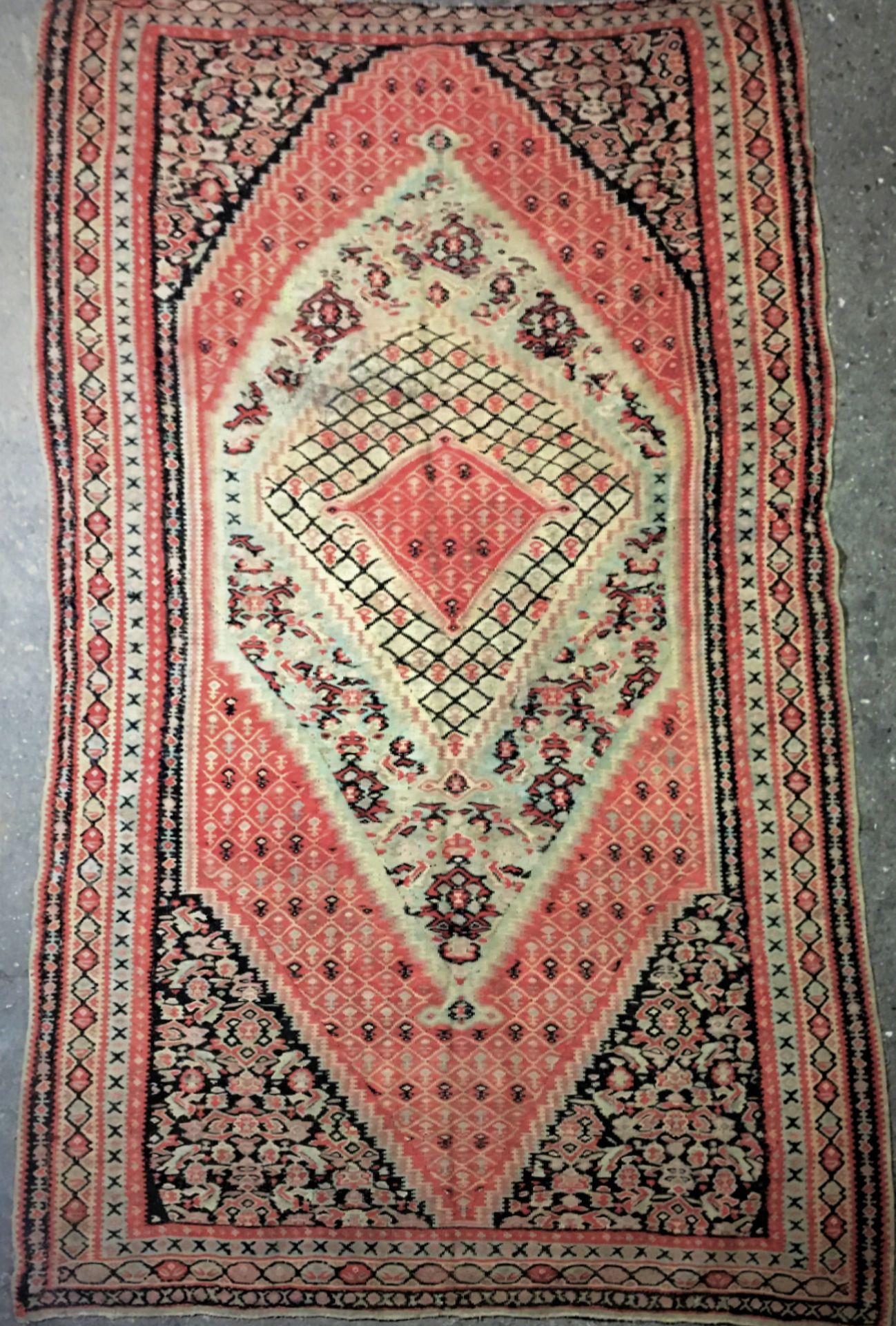 Null 
Kilim Kurdish double face (Persia) West Iran, weft and warp in cotton, vel&hellip;