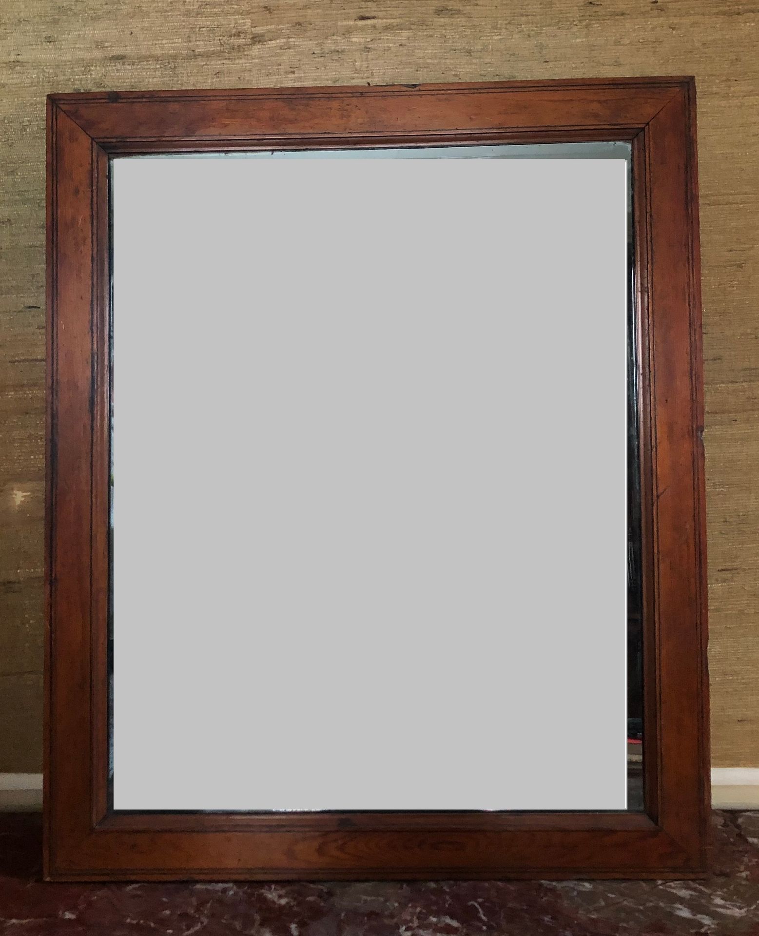 Null Set including a Pitchwood MIRROR (80 x 66,5 cm) and a mahogany COIFFEUSE TO&hellip;