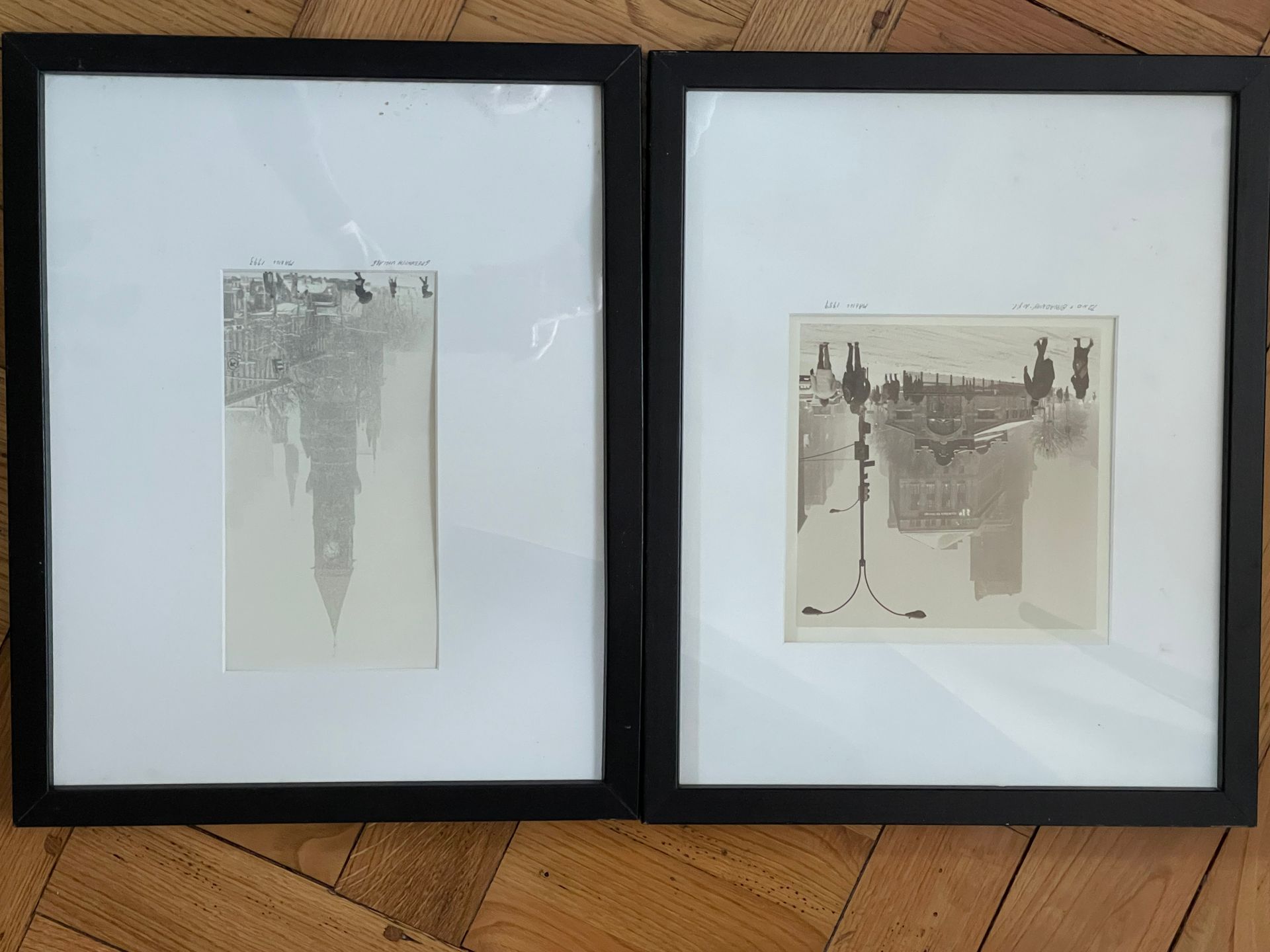 Null Zwei Fotografien: Broadway und Greenwich Village von 1929 und 1993. 16 x 16&hellip;