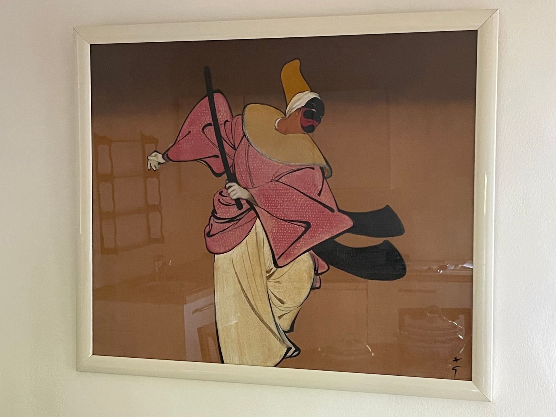 Null René GRUAU (1909-2004)。武士》。纸板上的油画，右下角有字，78 x 94厘米，正在观看