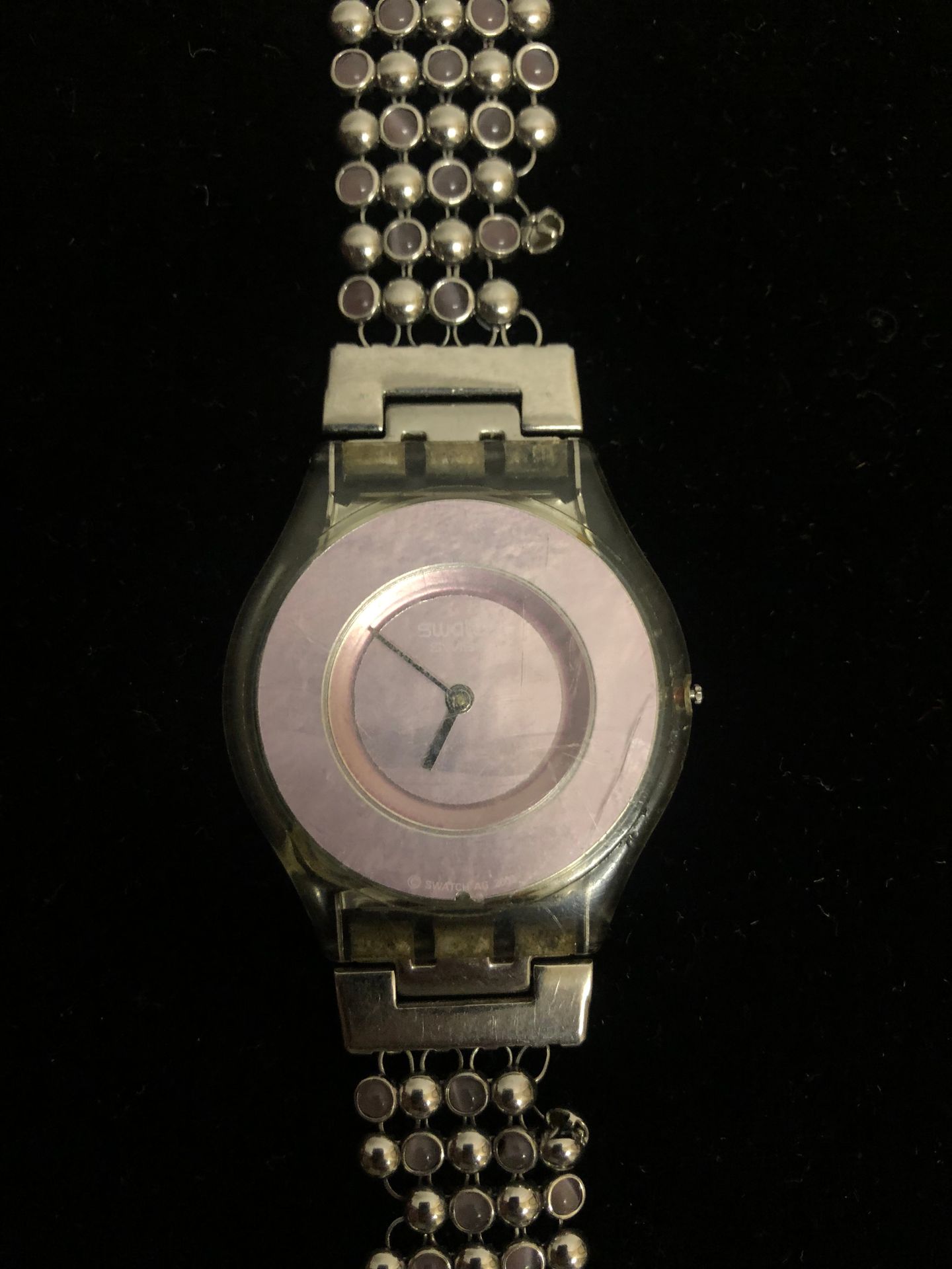 Null SWATCH. Lady's watch, fancy bracelet. (as is)