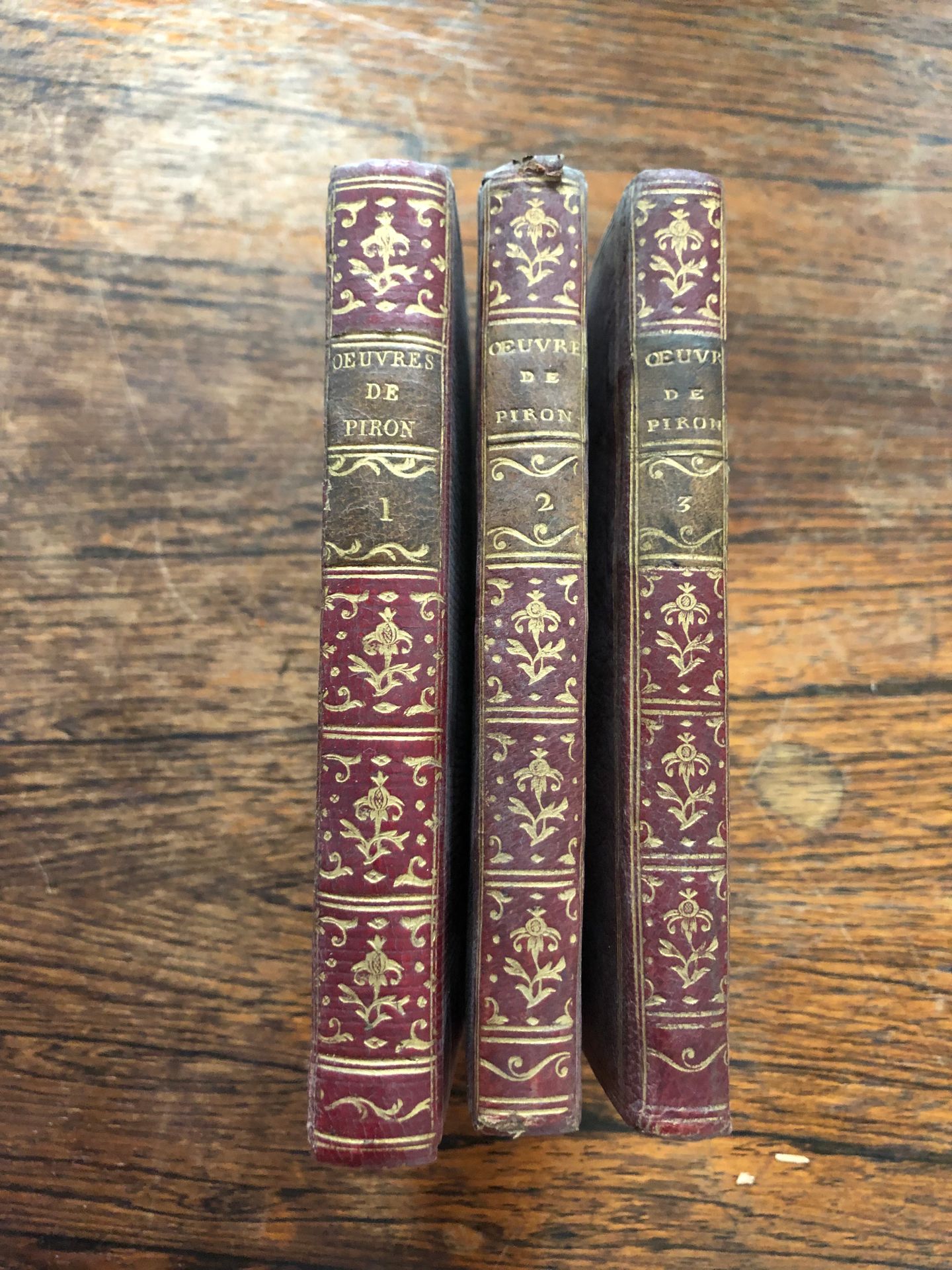 Null 
PIRON (Alexis). Œuvres choisies. A Londres [Paris, Cazin], 1782. 3 volumes&hellip;