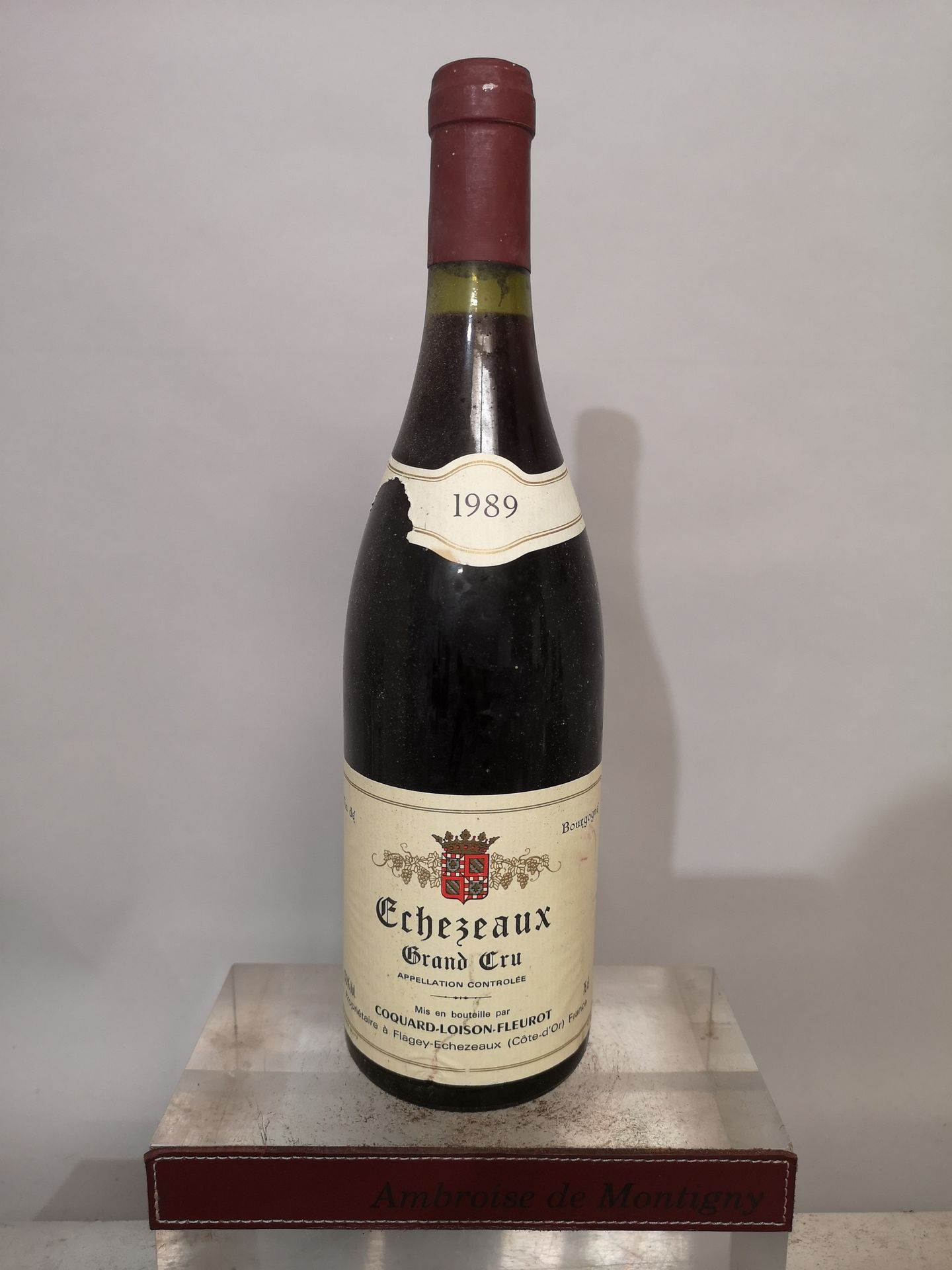 Null 1 bouteille ECHEZEAUX Grand cru - COQUARD LOISON FLEUROT 1989 Etiquette lég&hellip;