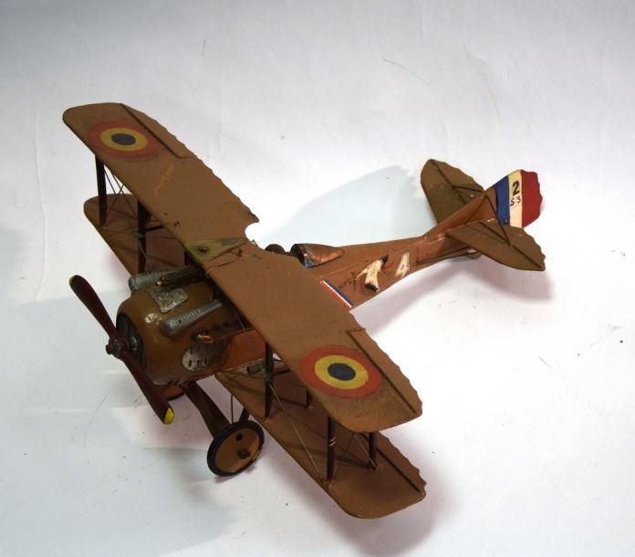 Null Maquette d’avion militaire français, biplan, monomoteur « ESCADRILLE des CI&hellip;