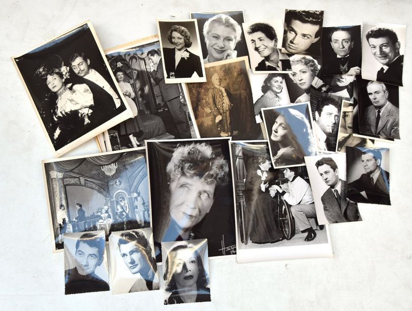 Null Ensemble de PHOTOGRAPHIES argentiques de COMÉDIENS des années 20, 30 et 40.&hellip;
