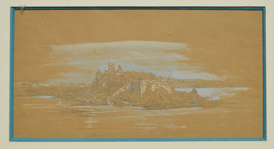 Null Charles CAMBON (1802-1875) attribué à, Site pittoresque, encre aquarellée a&hellip;