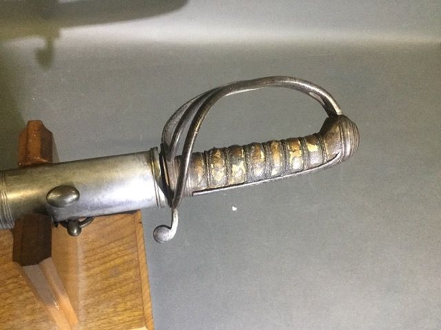 Null Officer's saber probably German. Handle covered with stingray decorated wit&hellip;