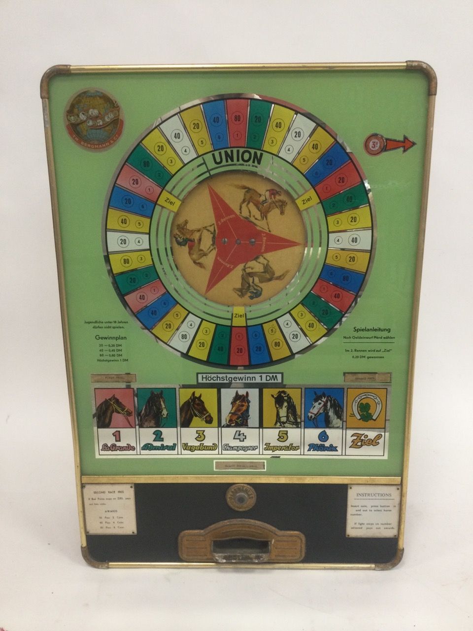Null Spielautomat, Bergmann: Rennpferde um 1960