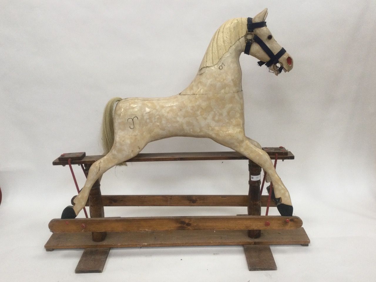 Null Large wooden rocking horse height 152 cm