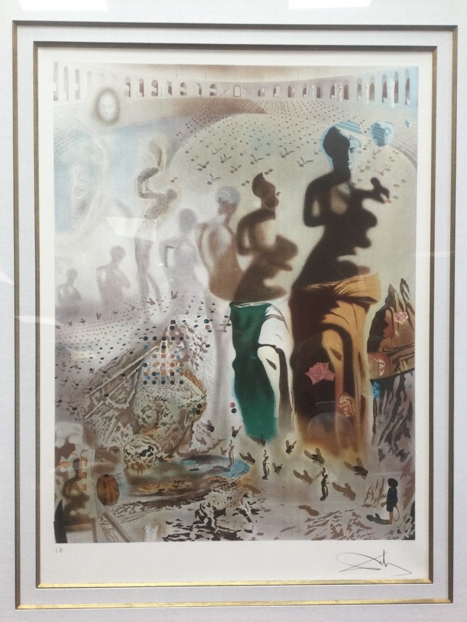 Null DALI : 1 Litografía "El torero alucinógeno" 56 x 76 con documentos de auten&hellip;