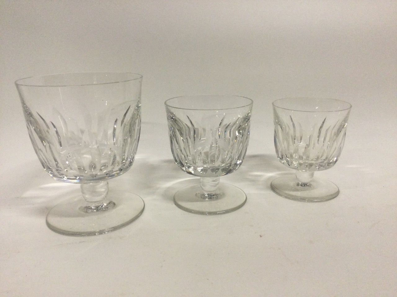 Null BACCARAT, Juego de 3 vasos de cristal del mismo modelo y de 3 tamaños difer&hellip;
