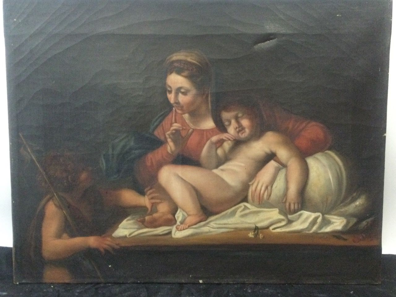 Null Escuela francesa del siglo XIX, La sieste, HST mostrando un niño dormido en&hellip;