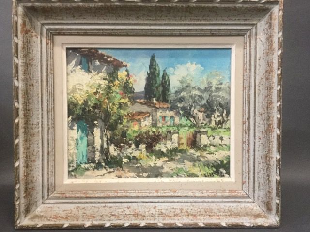 Null LE GUEN Nicole (1890-?) "Paisaje provenzal" - HST - SBD - dim. 22 x 26,5 cm&hellip;