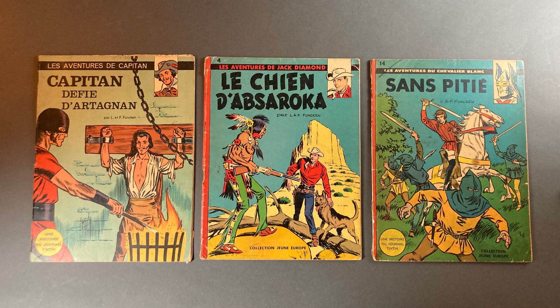 Funcken - Capitan & Défie d'Artagnan, Taschenbuch, EO, 1966, au Lombard, H6, EM.&hellip;