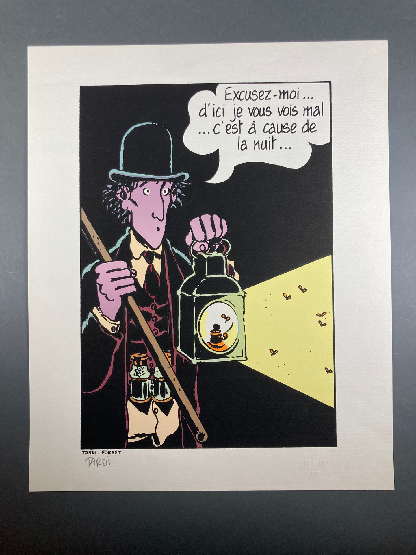 Tardi J.-Forest JC - Ici Même Serigrafie La lanterne, 43x53cm, bei L'Atlante Par&hellip;