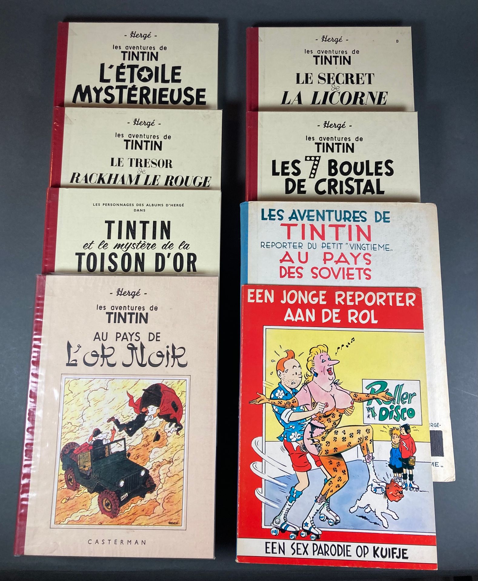Hergé & - Tintin Pirate The Secret of the Unicorn, Le Soir 1942 version, TL num.&hellip;