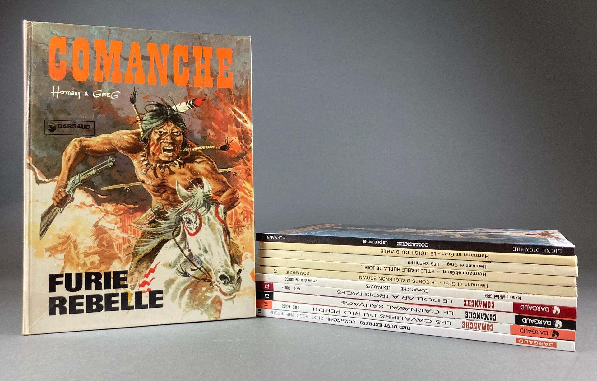 Hermann-Rouge - Comanche Volúmenes 6 a 15, de Furie rebelle (1976) a Red Dust Ex&hellip;