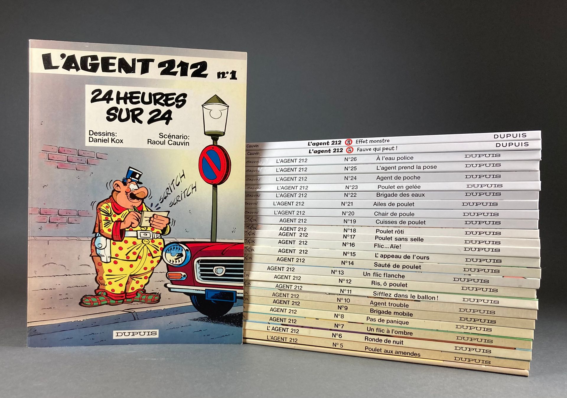 Kox D. - Agent 212 Bände 1 bis 28 (außer 3), von 24 heures sur 24 (1981) bis Eff&hellip;