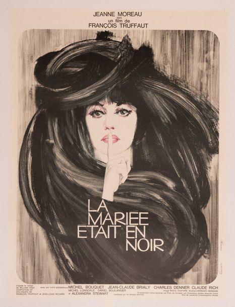 Null LA MARIÉE ETAIT EN NOIR
François Truffaut. 1968. René Ferracci. 60 x 80 cm.&hellip;