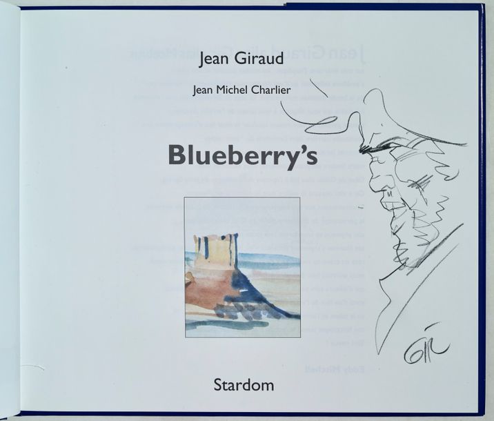 GIRAUD Dédicace
Blueberry's, Tirage de tête cartonné avec jaquette de 1997 paru &hellip;