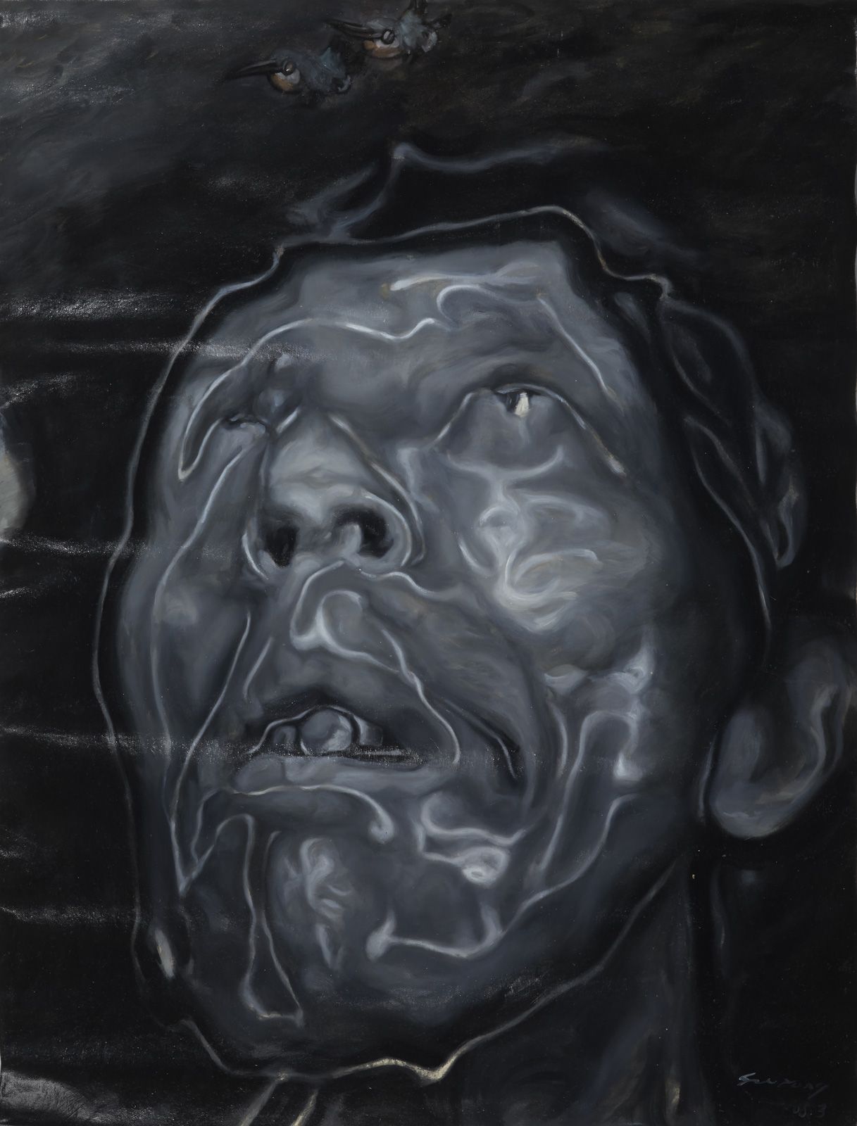 SU YONG (1978) 
Portrait, 2007

Huile sur toile (non montée sur châssis), signée&hellip;