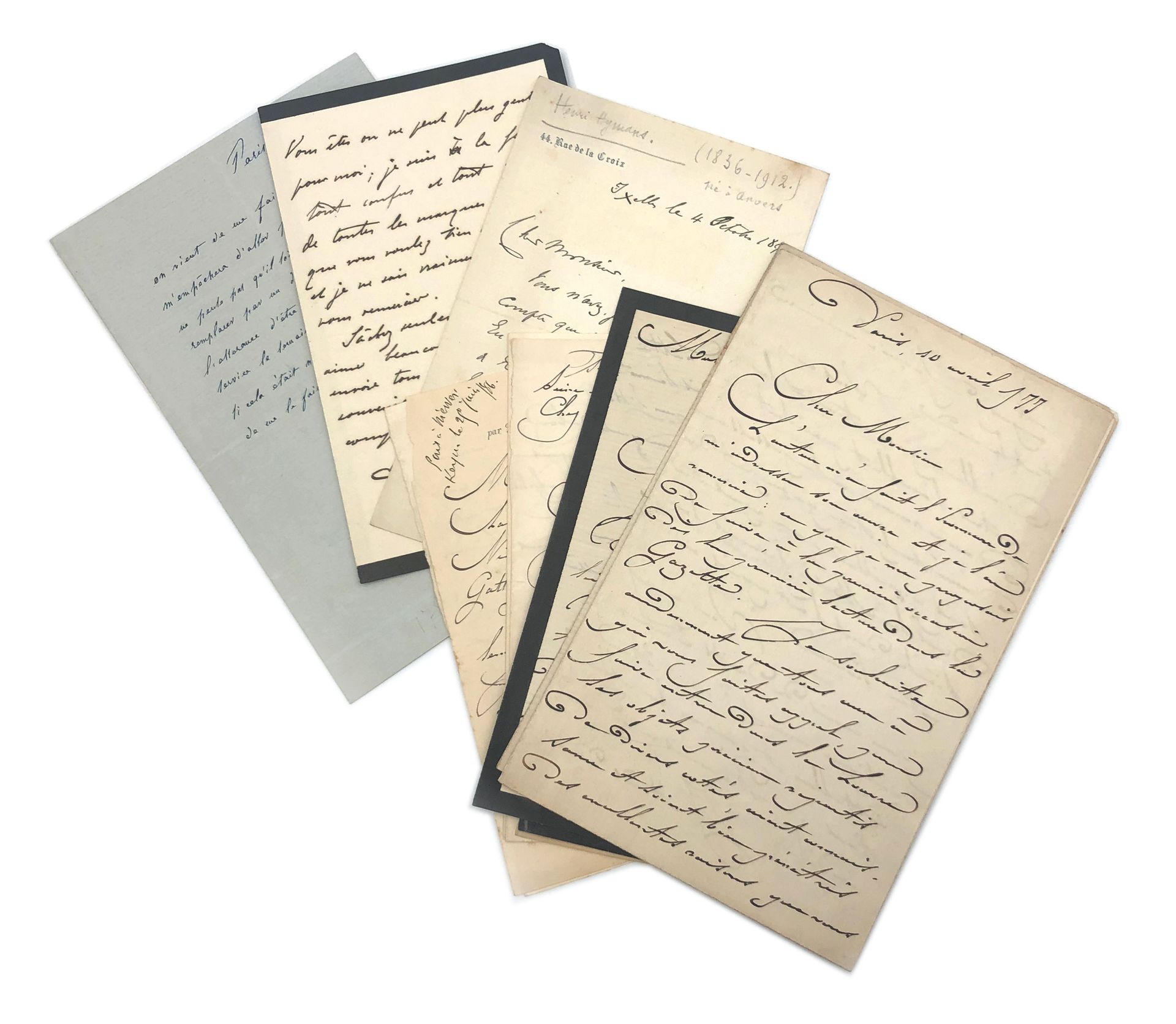 [BEAUX-ARTS - XIXe-XXe siècles]. Approximately 60 documents (mostly L.A.S.) from&hellip;