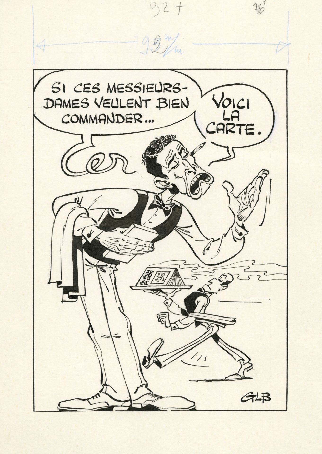 Marcel GOTLIB (1934-2016) Here is the card
India ink on paper for an advertiseme&hellip;