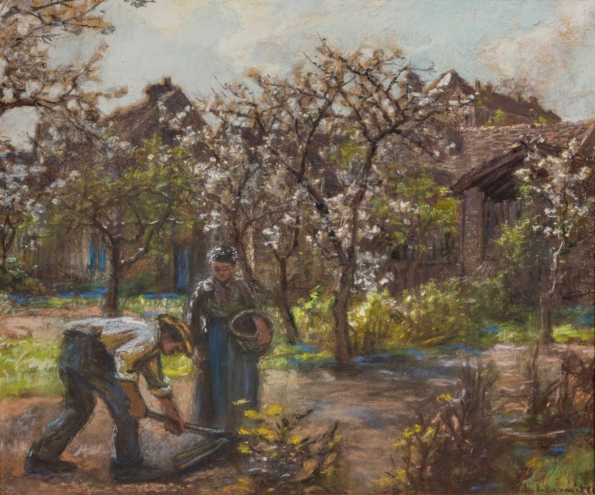 Léon Augustin LHERMITTE (1844-1925) 


Plantación de patatas



Pastel sobre pap&hellip;