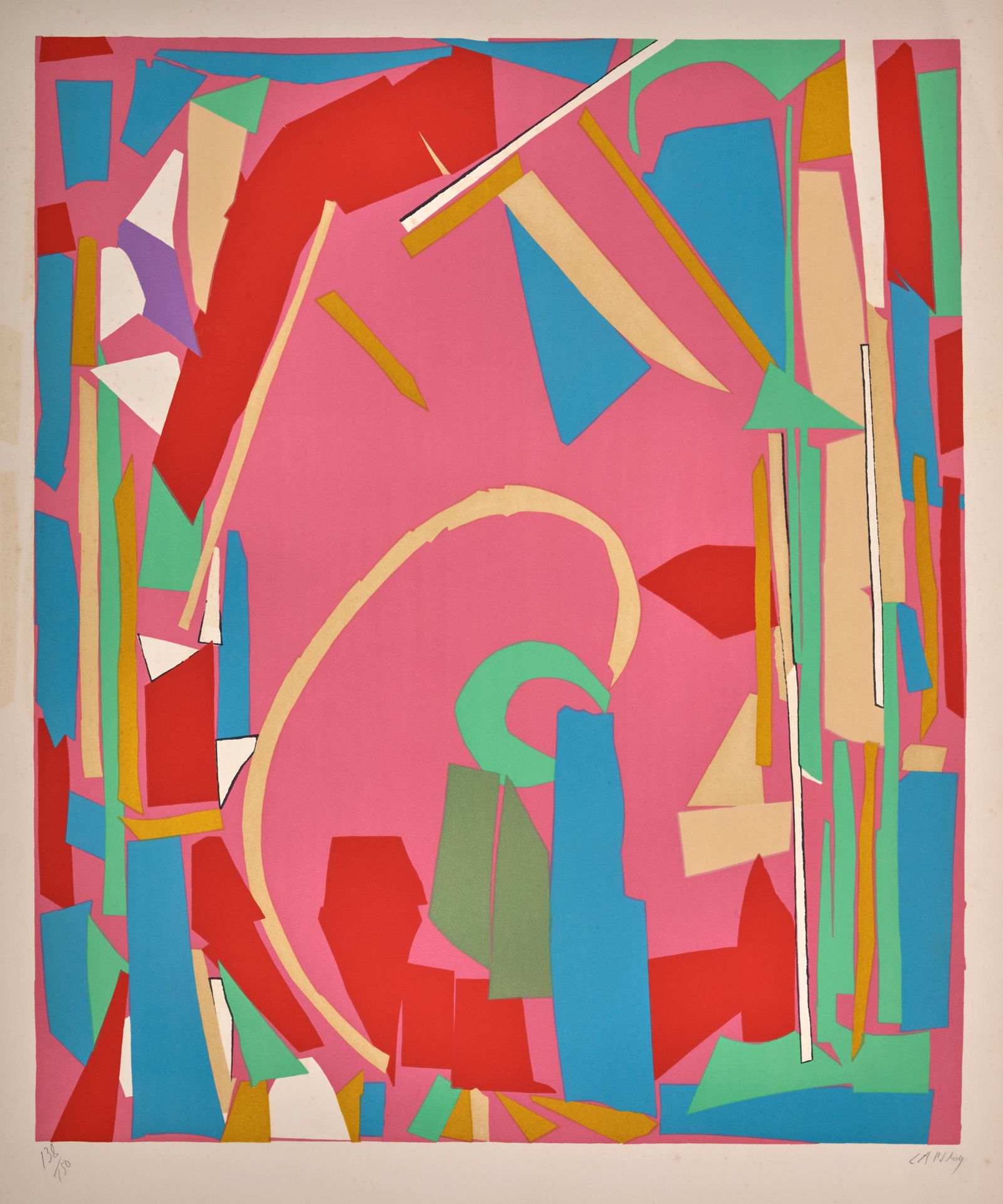 André LANSKOY (1902-1976) 


构成



彩色石版画，右下角有签名，编号138/150（折）。