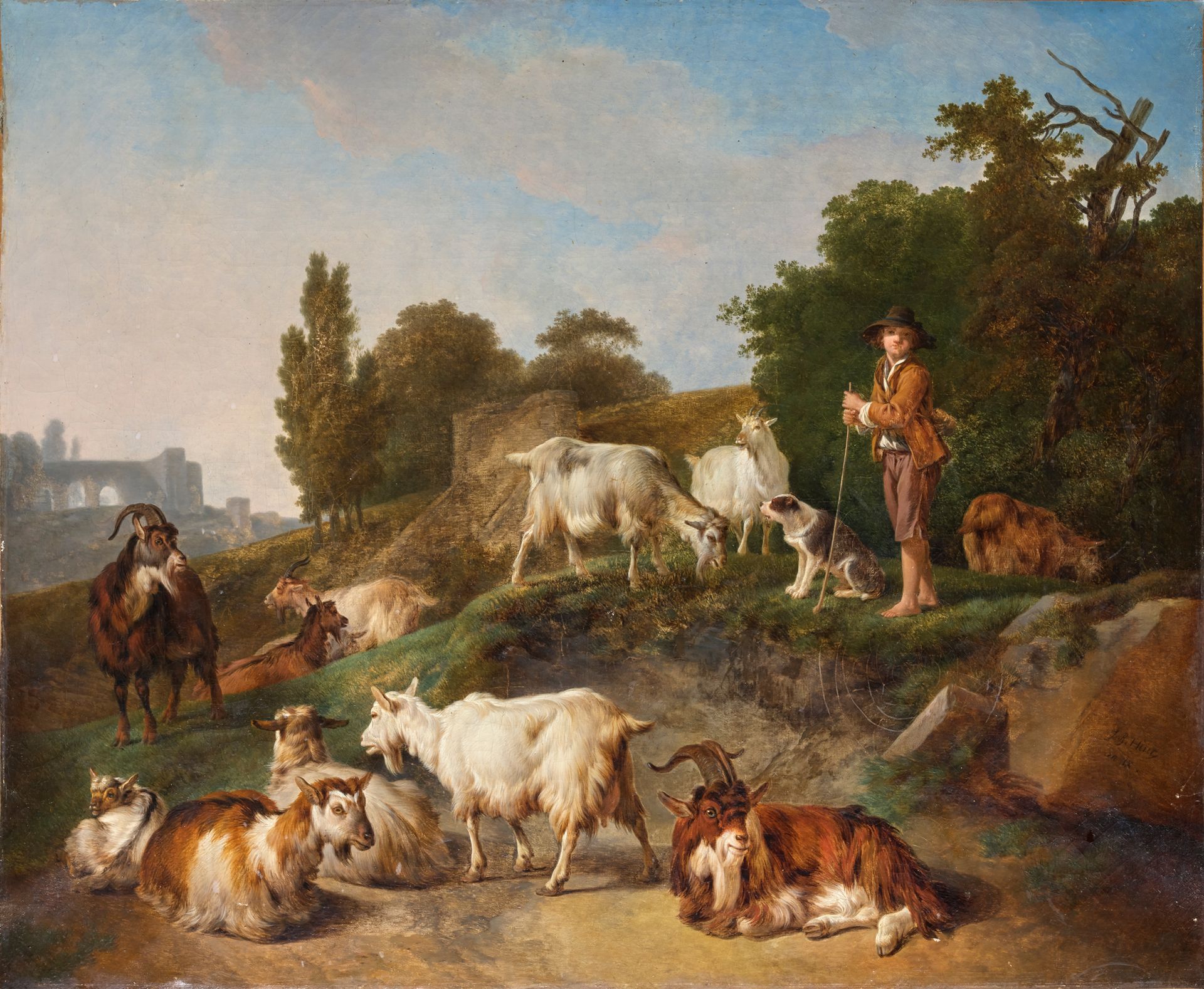 Jean-Baptiste Huet (Paris 1745 - 1811) 


Shepherd and herd of goats



Original&hellip;