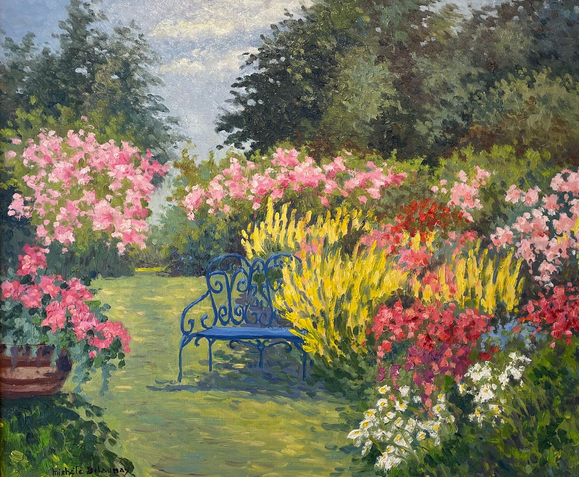 Michèle DELAUNAY (1942) 


Invito al giardino Feugré, estate 1994



Olio su tel&hellip;
