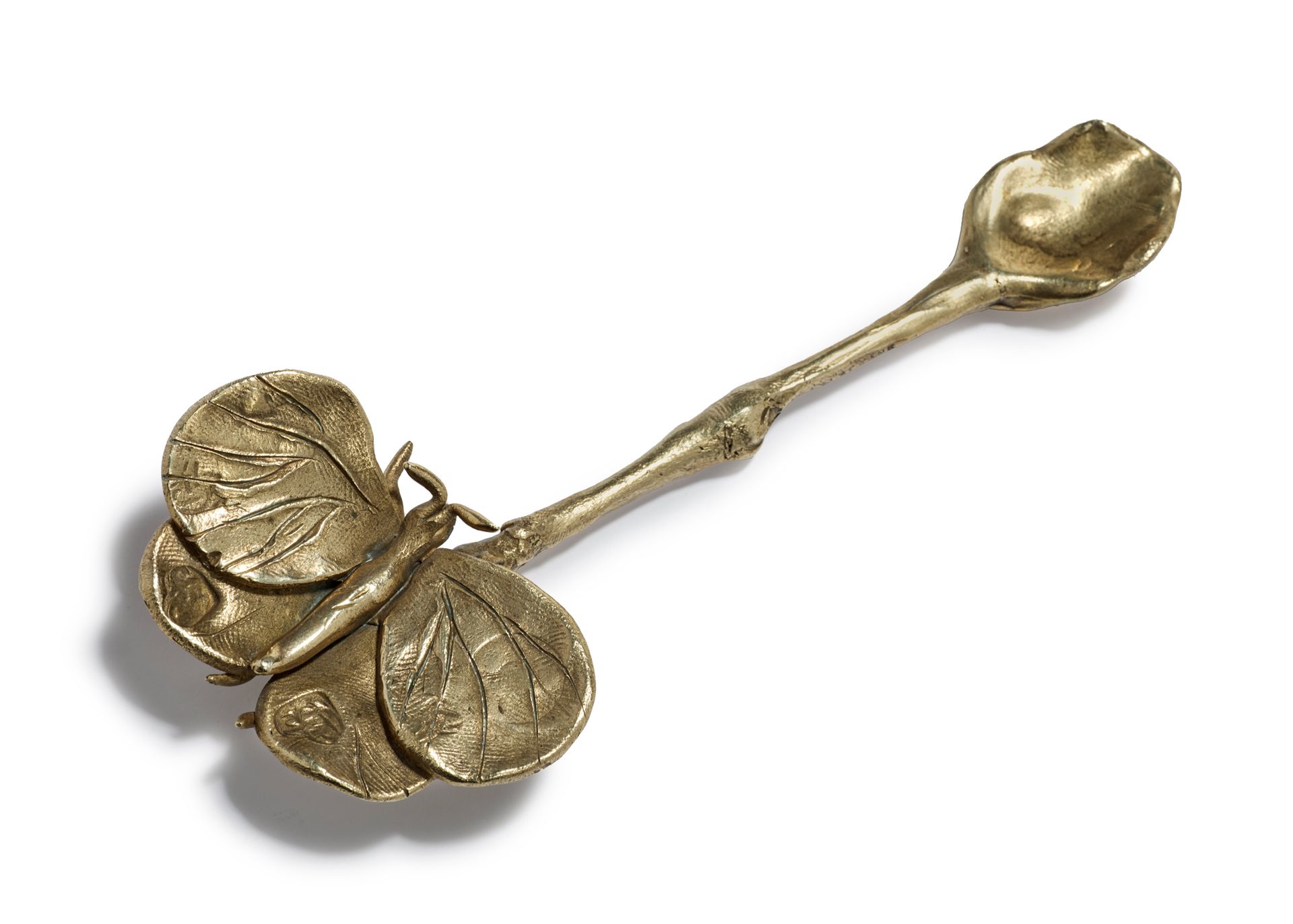 CLAUDE LALANNE (1925-2019) 
Cuillère du service «papillon» en bronze doré
Signée&hellip;