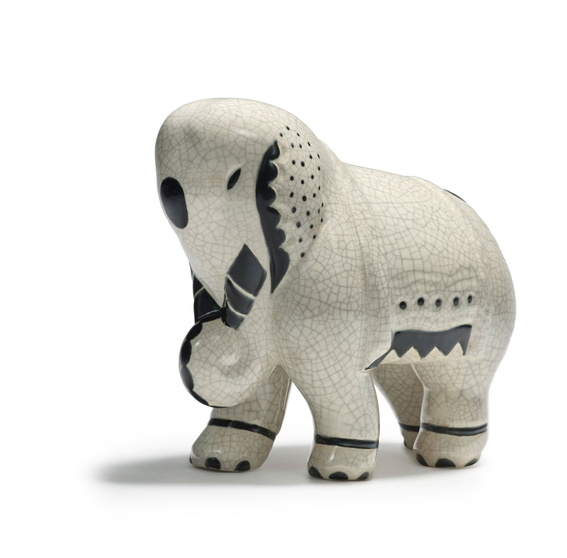 PRIMAVERA LONGWY France & Claude LEVY (1895-1942) 
Elefante caparazado
Escultura&hellip;