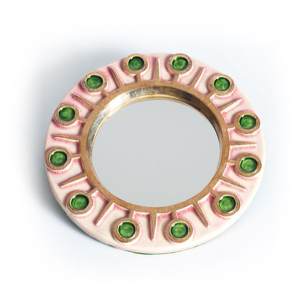 MITHÉ ESPELT (1923-2020) 


Mirror "sun" in stamped earthenware enamelled green,&hellip;