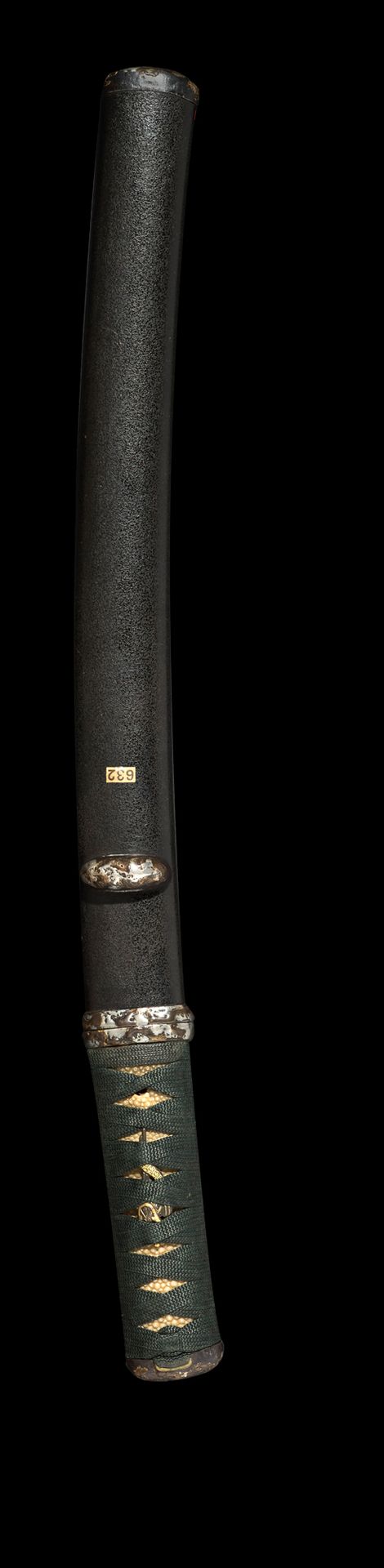 Null 
新新东日本刀（Shinshinto wakizashi

明治时期 (1868 - 1912)

签名 (mei) : Sukenaga



刀片&hellip;