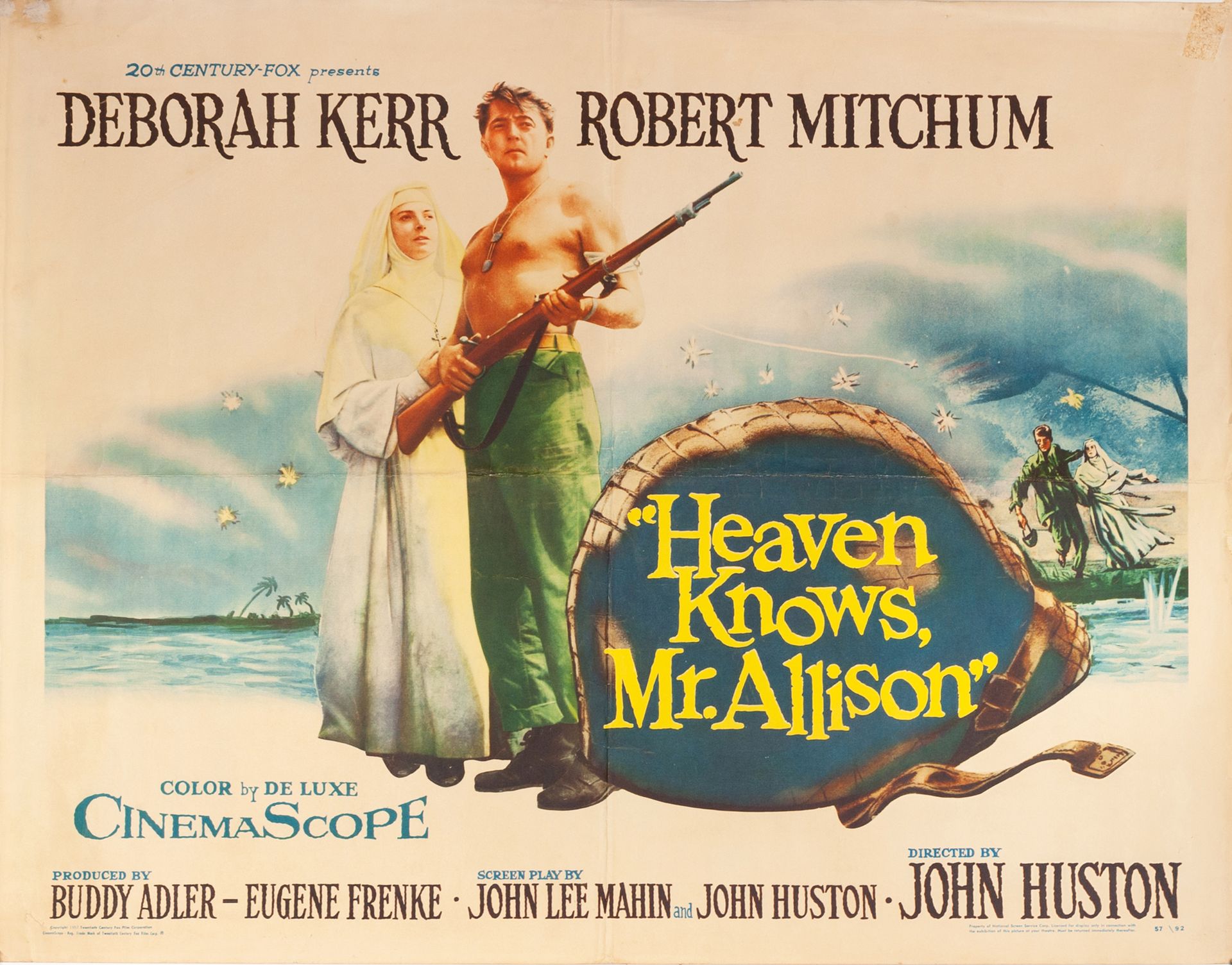 Null HEAVEN KNOWS Mr. ALLISON John Houston. 1957.
55 x 71 cm.美国海报（半张）。无符号。没有印记。
&hellip;