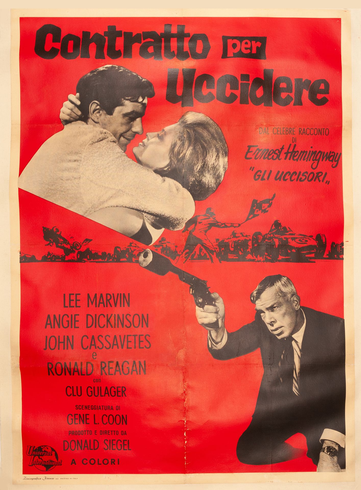 Null CONTRATTO PER UCCIDERE /
the KILLERS Don Siegle.1964年。
100 x 140 cm。意大利海报。无&hellip;