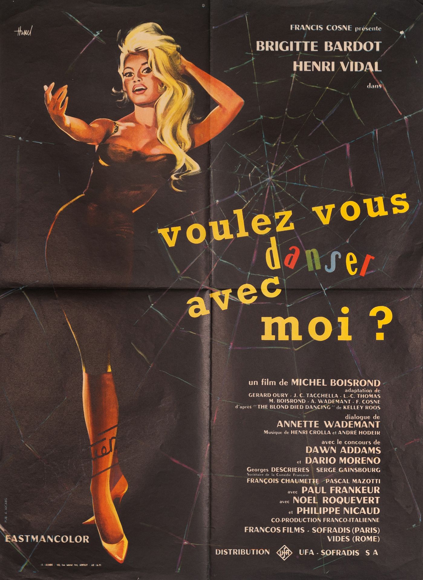 Null WILL YOU DANCE WITH ME?
Michel Boisrond. 1959.
120 x 160 cm. French poster.&hellip;