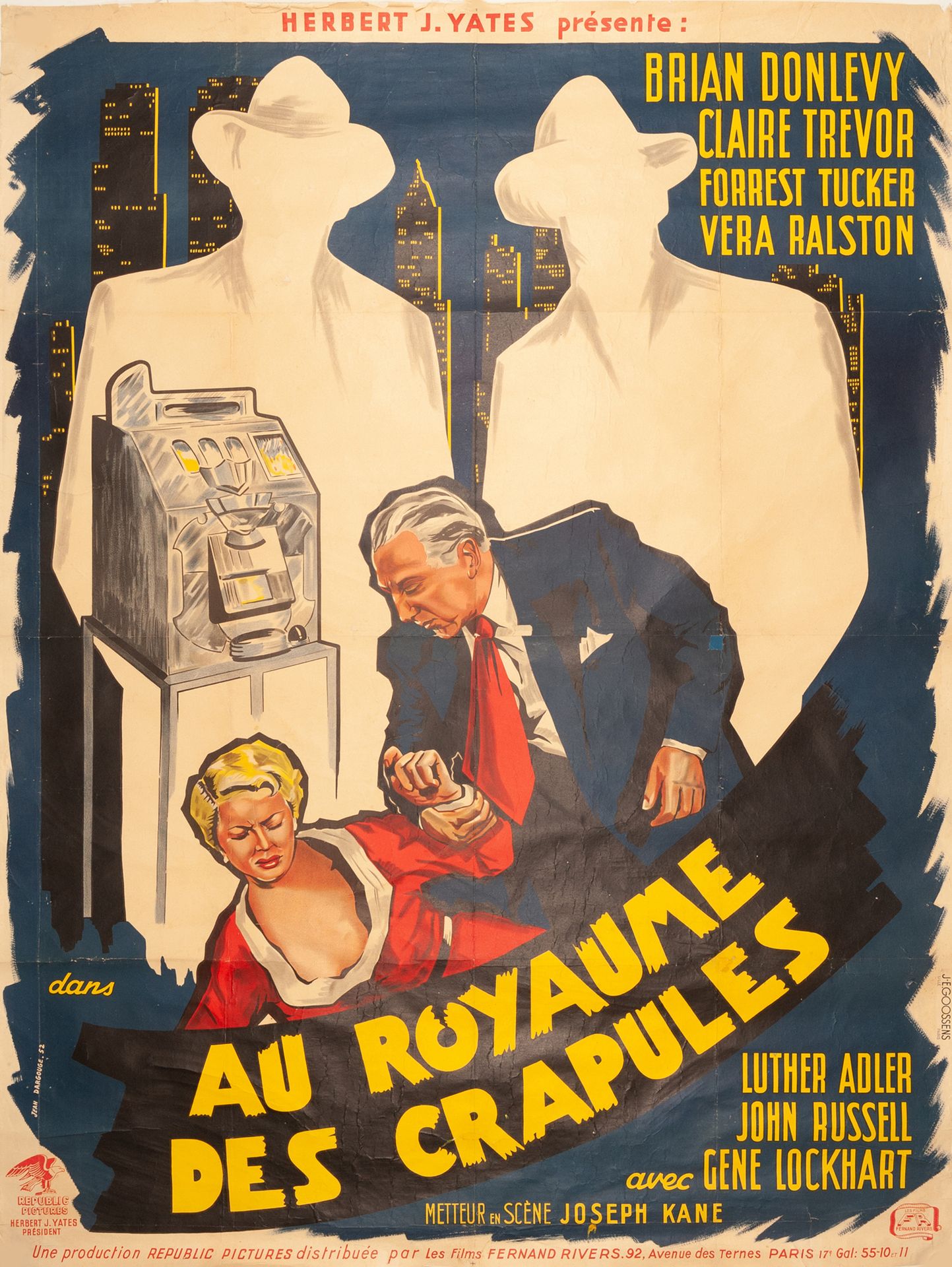Null AU ROYAUME DES CRAPULES / HOODLUM EMPIRE Joseph Kane. 1952.
120 x 160 cm.法国&hellip;