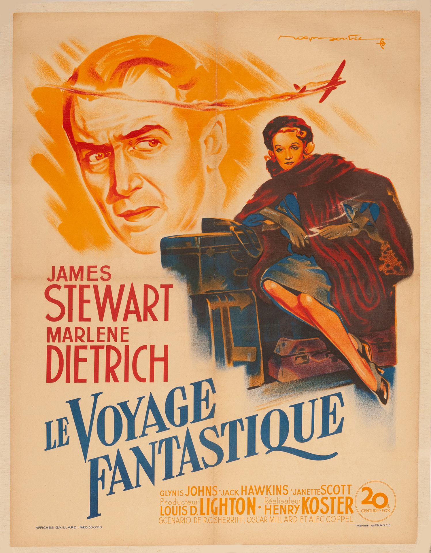 Null LE VOYAGE FANTASTIQUE /
No HIGHWAY IN the SKY Henry Koster.1951年。
60 x 80厘米&hellip;