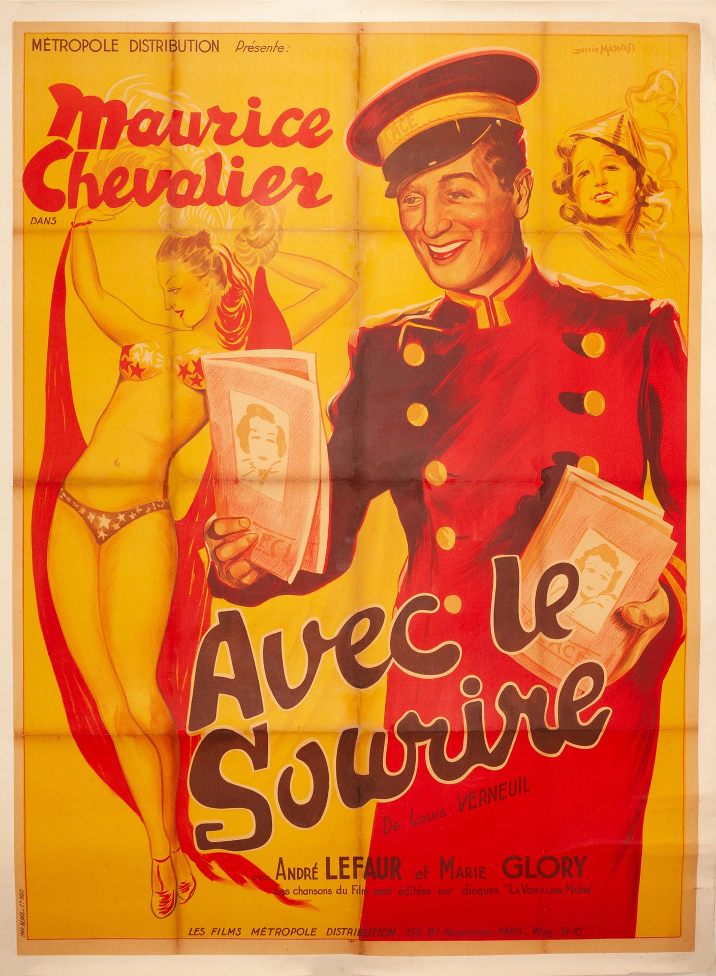 Null AVEC LE SOURIRE
Maurice Tourneur. 1936.
120 x 160 cm. Affiche française. Du&hellip;