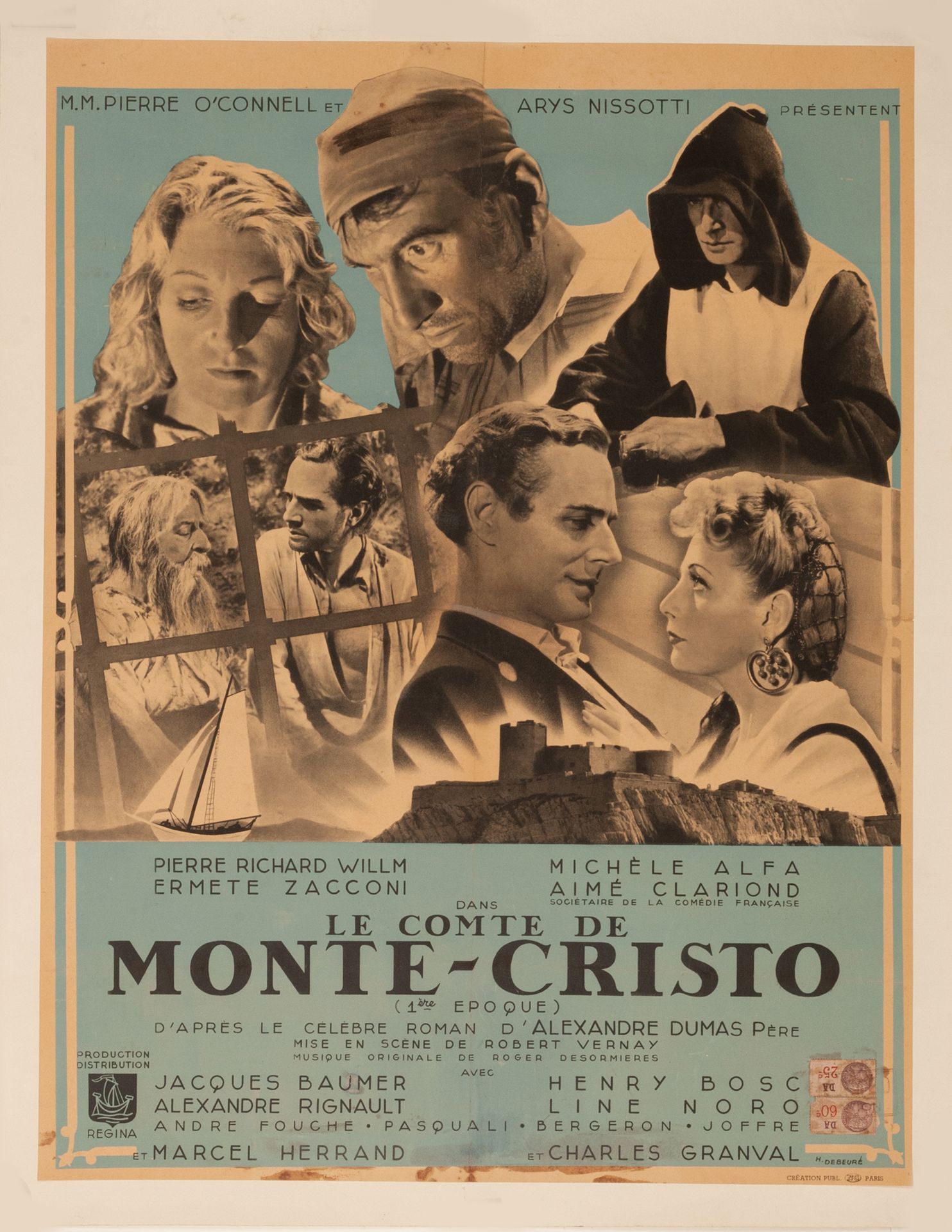 Null LE COMTE DE MONTE-CRISTO (Première époque)
Robert Vernay. 1942.
60 x 80 cm.&hellip;