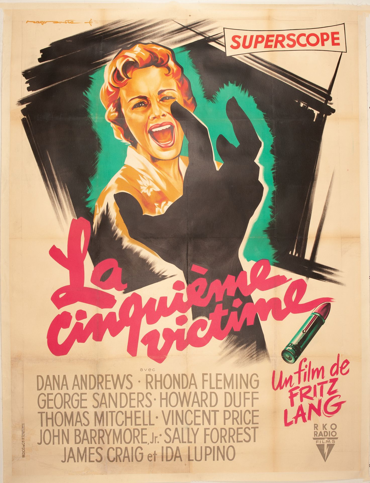 Null LA QUINTA VÍCTIMA /
MIENTRAS LA CIUDAD SE DESPLAZA Fritz Lang. 1955.
120 x &hellip;