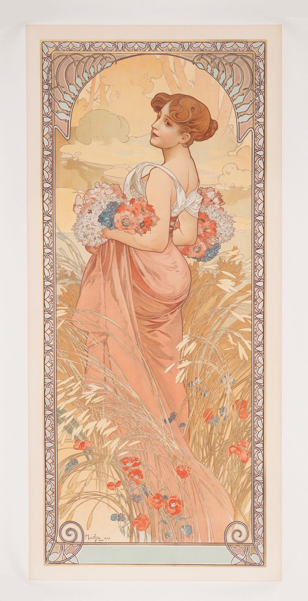 Mucha Alphonse Summer. Variant 5. 1903. Decorative lithographed panel. No mentio&hellip;