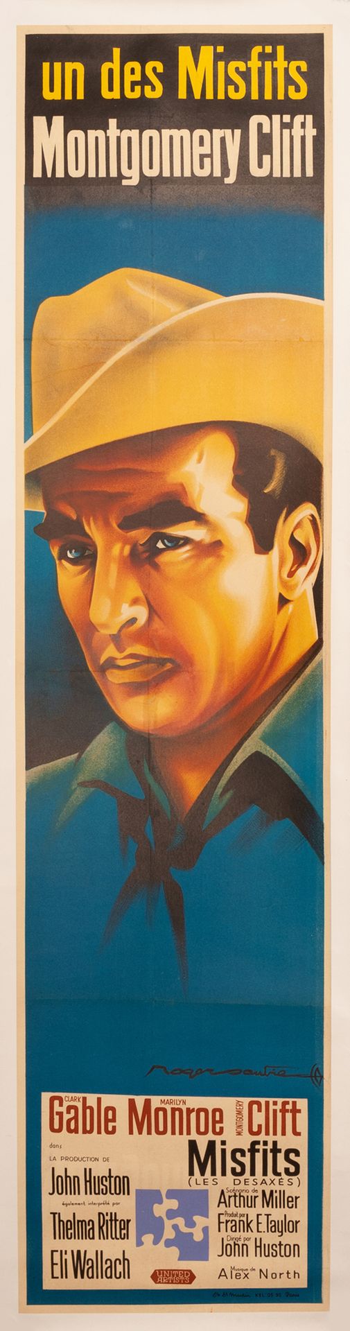 Null LES DESAXÉS / LES MISFITS John Houston. 1961.
40 x 160 cm.法国海报。罗杰-苏比Ets Sai&hellip;