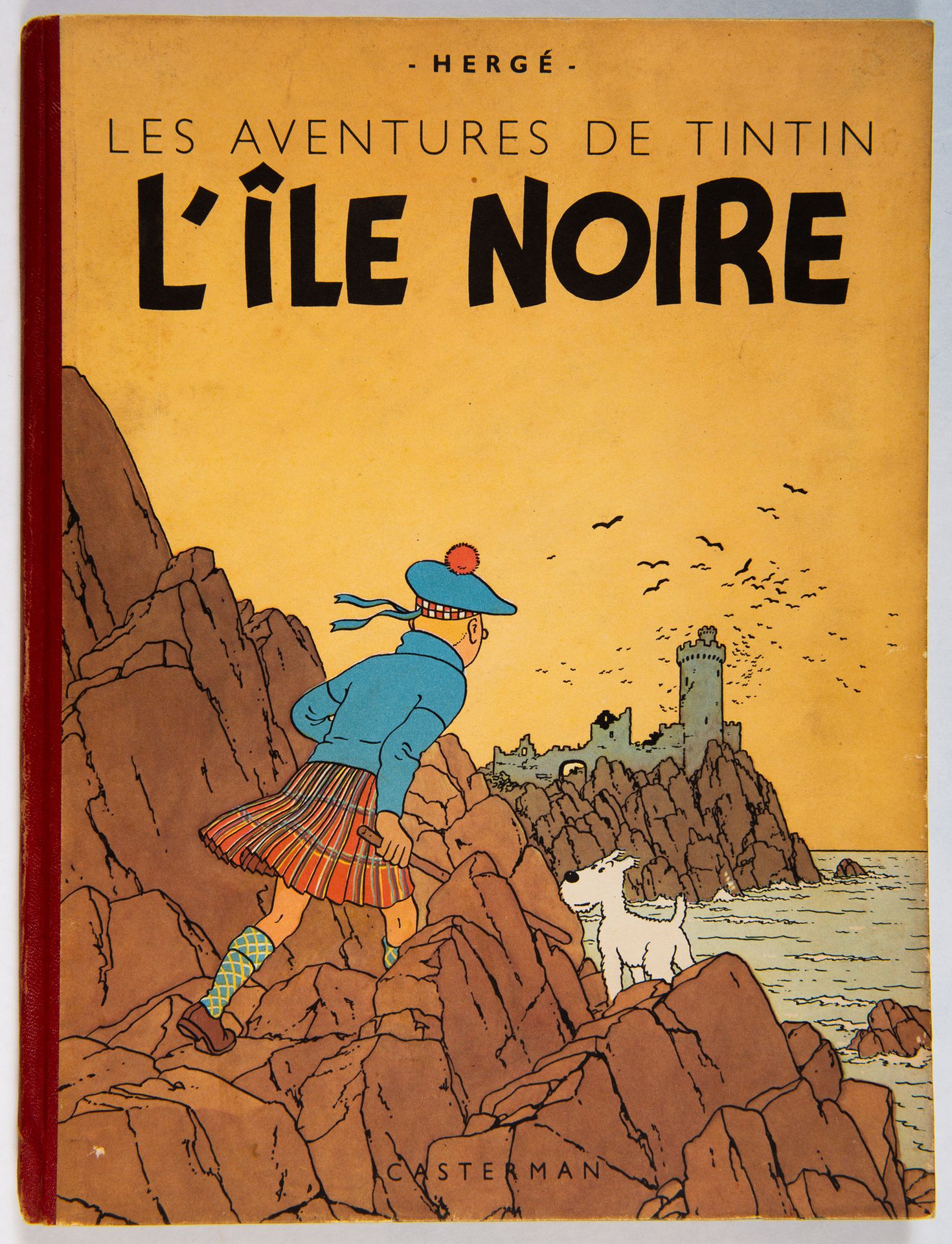 Null Tintin - L'île noire : Edition Casterman B2 von 1947. Sehr guter Zustand.