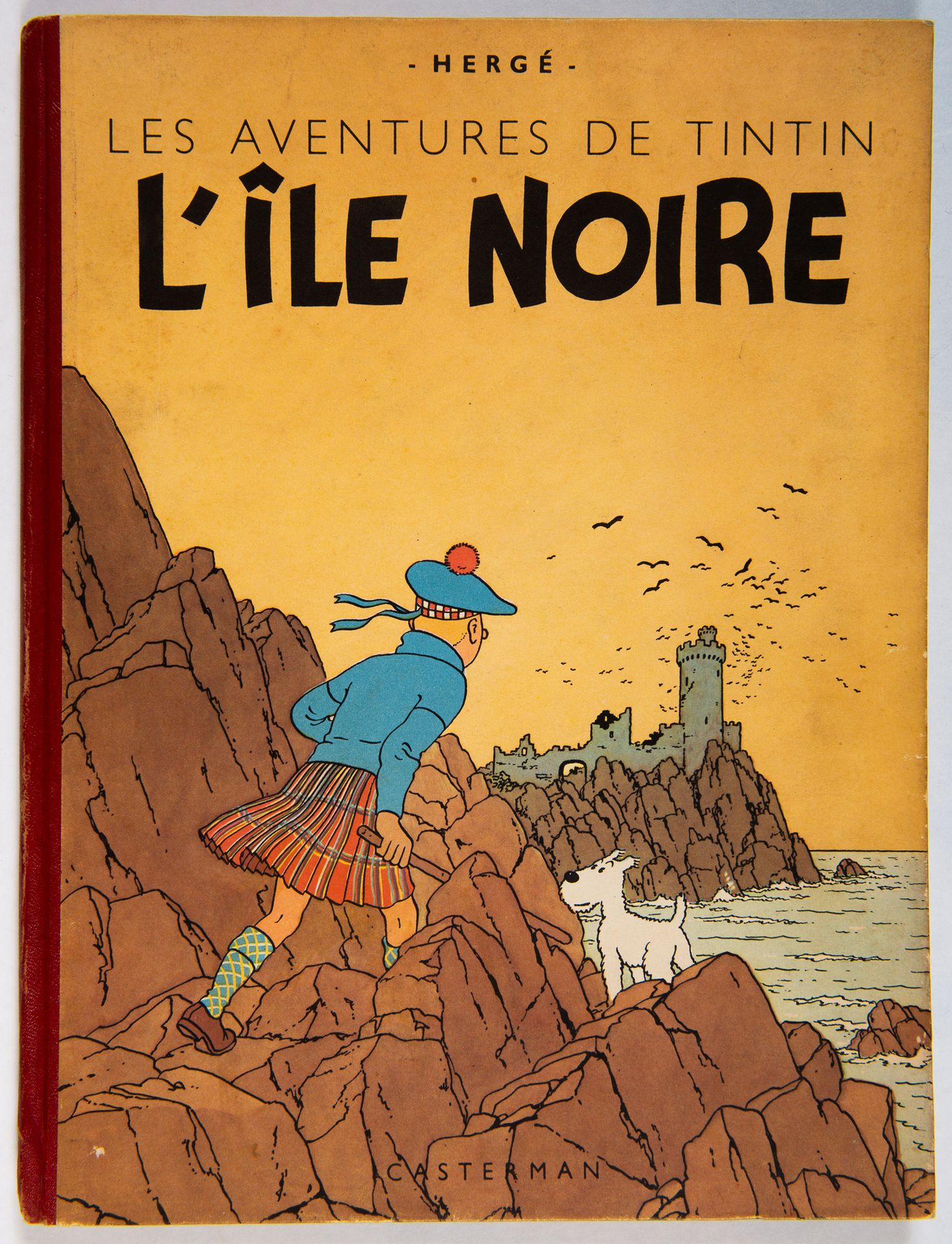 Null Tintin - L'île noire : Edition Casterman B2 de 1947. Très bon état.