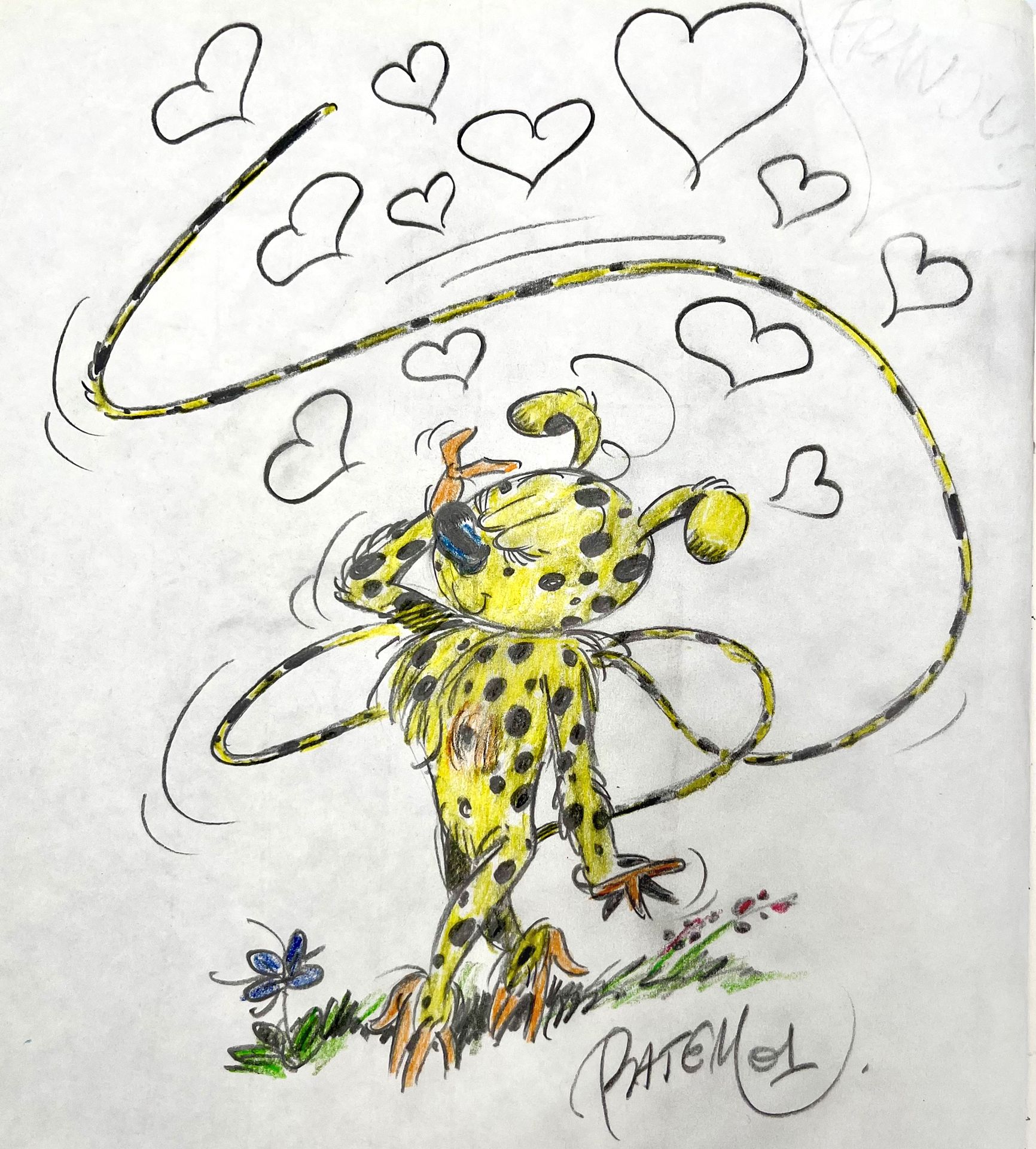 BATEM Dedication : Marsupilami 6. First edition with a non nominative drawing in&hellip;