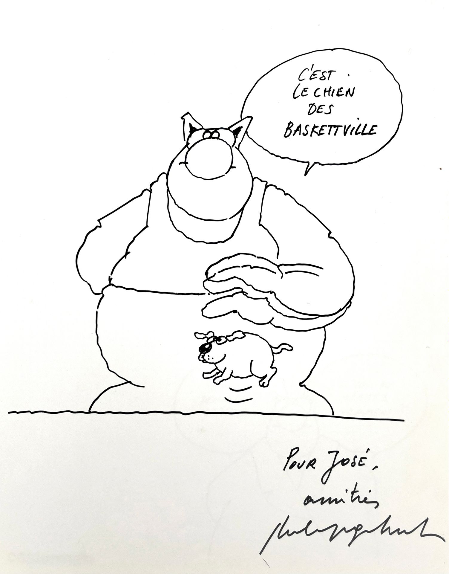 GELUCK Dedication : La vengeance du chat. First edition with a dedication repres&hellip;